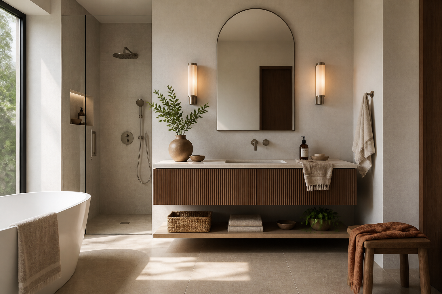 Limestone Bathroom Suite interior project